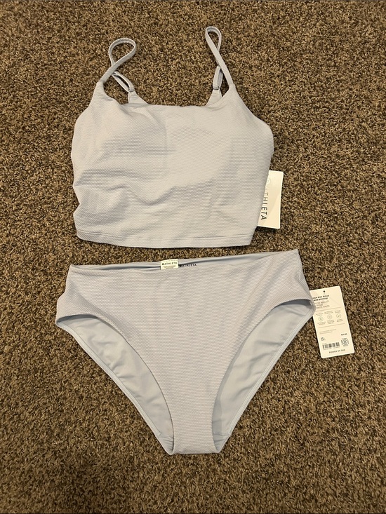 Athleta Other - Athleta Light blue Textured Two-Piece Swim Set